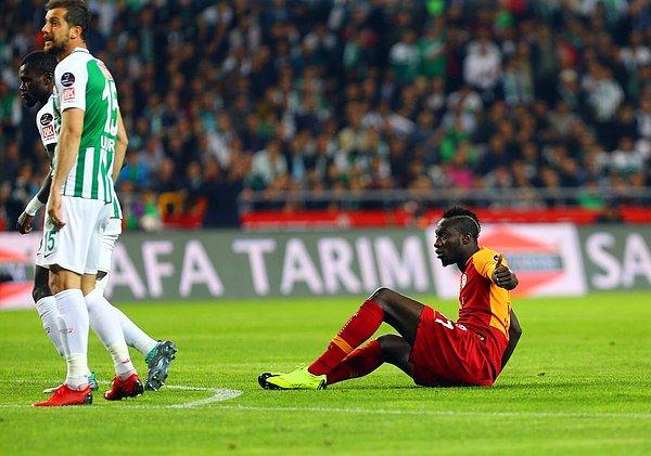 Galatasaray, maç boyunca baskılı oynadığı maçta kaleye isabetli şut çekemedi.