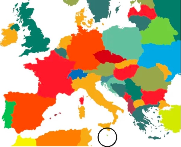 20. Что за страна (часть страны) отмечена на карте?