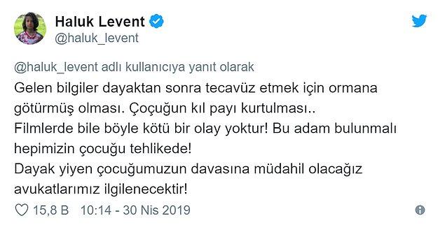 Sanatçı Haluk Levent Twitter'dan davaya müdahil olacağını açıklamıştı 👇