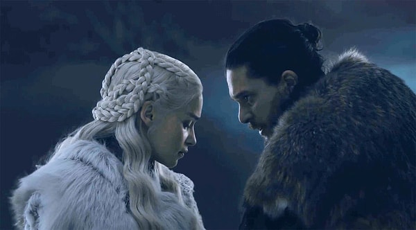 3. Дейенерис и Джон перед тем, как они оседлали драконов