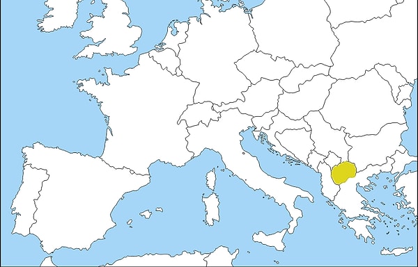 9. Какая страна отмечена желтым цветом?
