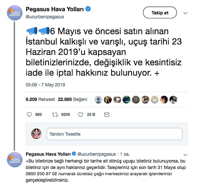 4. Pegasus Hava Yolları'nın açıklaması da böyle oldu.