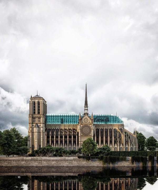 6. Проект нашего соотечественника Александра Неровни, который предложил стеклянную крышу. Она будет контрастировать на старом здании собора, как пирамида Лувра