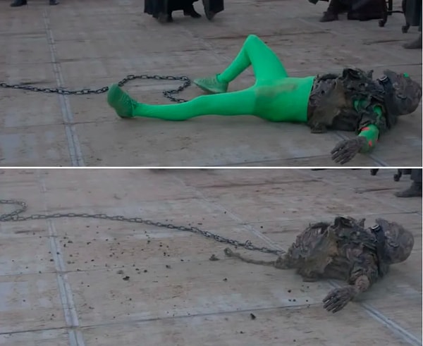 Помните сцену с отрубленной частью белого ходока, привезенного Серсее?