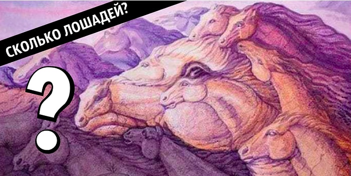 Тест: То, сколько лошадей вы видите на картинке, расскажет об особенностях вашей личности