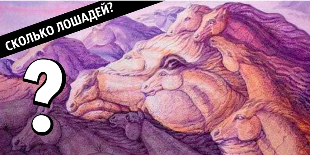 Тест: То, сколько лошадей вы видите на картинке, расскажет об особенностях вашей личности