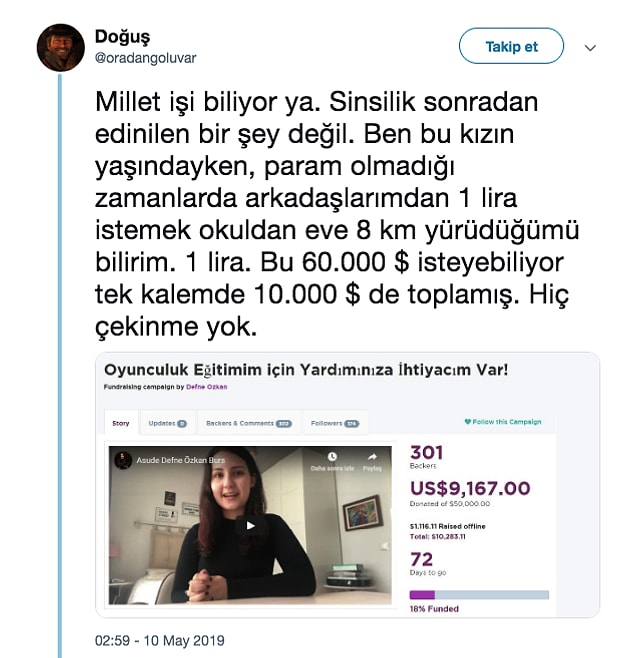 Tabii farklı şekilde düşünenler de olmadı değil...