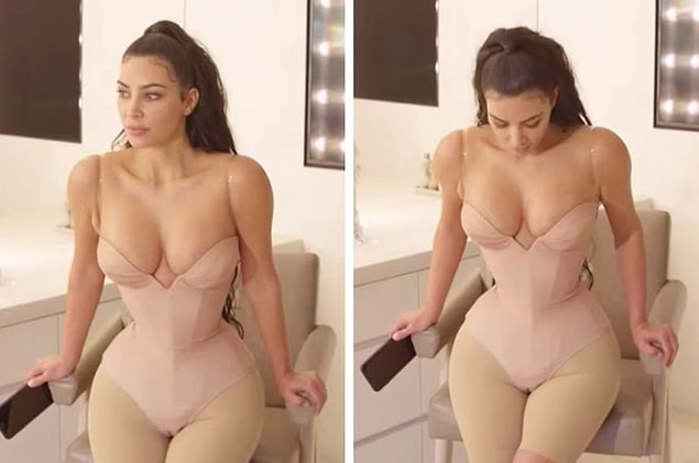 15. Kim Kardashian'ın ince bel sırrı ortaya çıktı hanımlar, koşun!