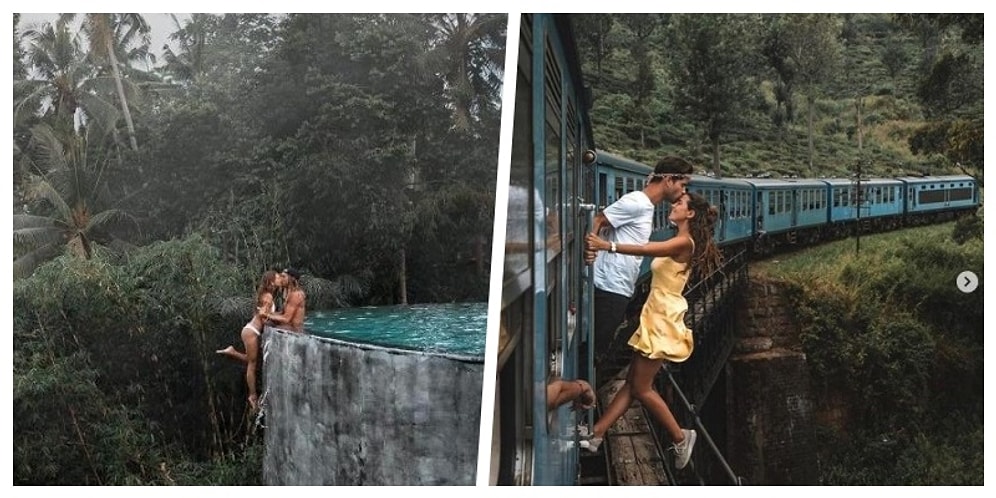 En İyi Selfie Yarışı Can Alıyor! Çektikleri Tehlikeli Fotoğraflar Nedeniyle Çok Eleştirilen Gezgin Çiftler