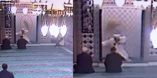 Camiye Girerek Ortalığı Birbirine Katan Kedi, İmamın Üstüne Atladı!