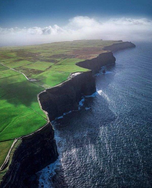 15. İrlanda, Moher Falezleri. Bir başka deyişle, gerçek güzellik!
