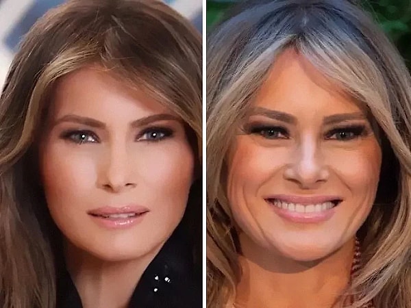 "Melania Trump'ın resmi Beyaz Saray fotoğrafı"