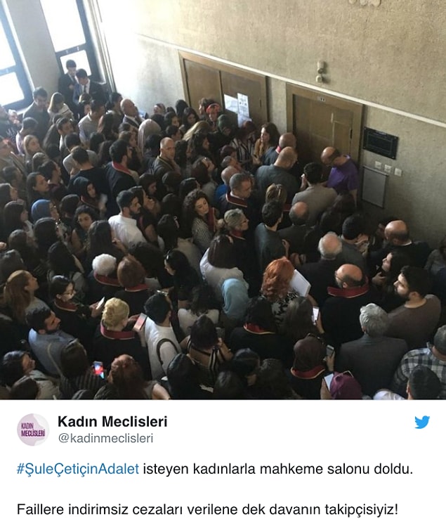 Yoğun katılımdan dolayı duruşmaya geç başlanırken, izleyicilerin bir kısmı mahkeme salonuna alınmadı.