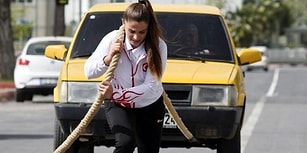 Güreşçi Kardeşler, Türkiye'yi Avrupa'da Temsil Etmek İçin Otomobil Çekerek Antrenman Yapıyor!