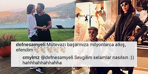 Aşklarıyla Herkesi Kıskandıran Cem Yılmaz ve Defne Samyeli'nin Instagram'da Tatlı Tatlı Flörtleştikleri Paylaşımları