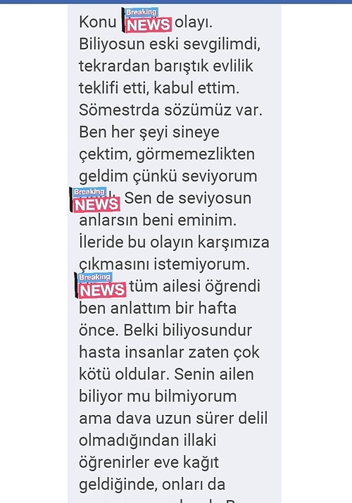 Mesajlar da bu şekilde. 👇