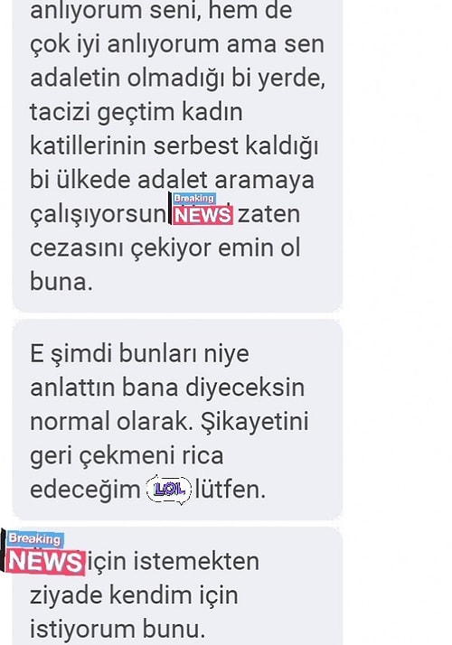 Mesajlar da bu şekilde. 👇