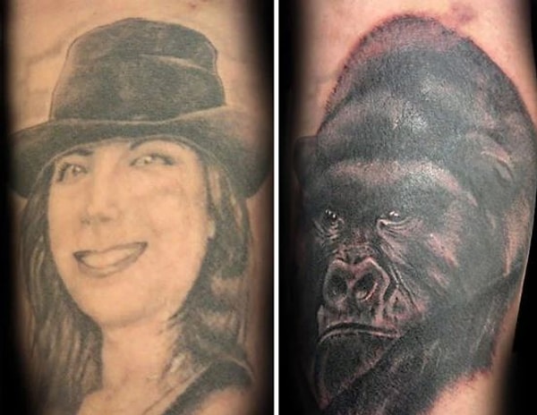 9. Бывшая с макияжем и без =)