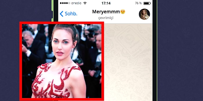 WhatsApp'ta Meryem Uzerli'yi Tavlayabilecek misin?