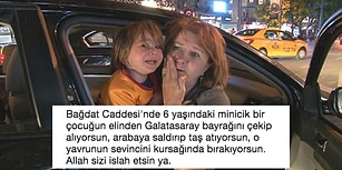 Şampiyonluk Kutlamalarında İçinde Çocuk Bulunan Aracı Taşlayacak Kadar İnsanlıktan Çıktılar!