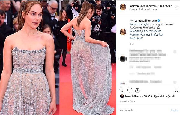 Öncelikle bir kadın olarak, Meryem Uzerli'yle gurur duymanız gerekiyordu. Kıyafetinin estetik durup durmaması bu durumda çok da önemli değildi sanki ne dersiniz?