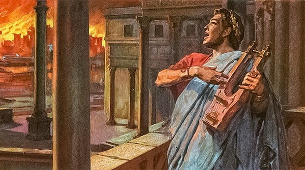 5. Какой император, согласно легенде, играл на скрипке, пока горел Рим?