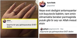 Twitter’da Mutluluğunu Paylaşan Kadının Yüzüğüyle Dalga Geçilince Ortalık Birbirine Girdi!