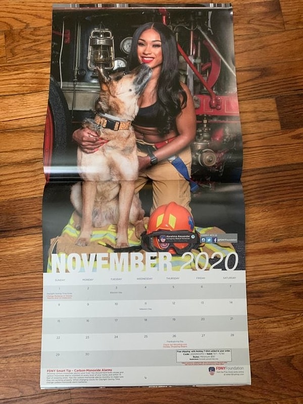 13. Еще одна служебная собака, которая попала в календарь