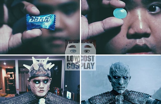 Благодаря подручным средствам парень превращается в персонажей «Игры престолов», и результат впечатляет