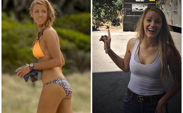 2. А Блейк Лайвли отлично себя чувствует в майке-алкашке