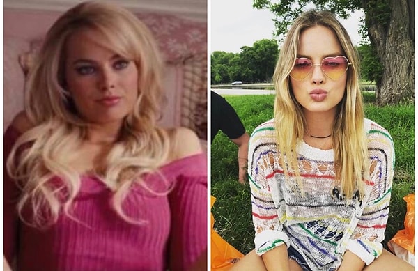 8. Марго Робби в веселом свитерке