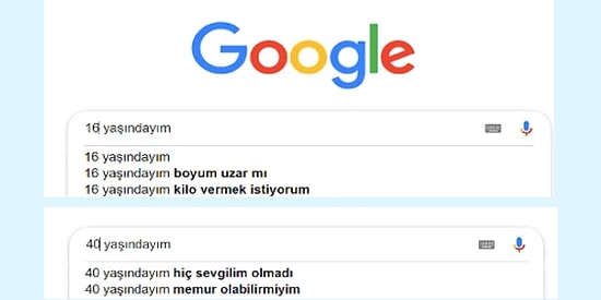 Yıllar Geçtikçe Sorularımızın Nasıl Değiştiğini Gösteren Yaşlara Göre Google Aramaları