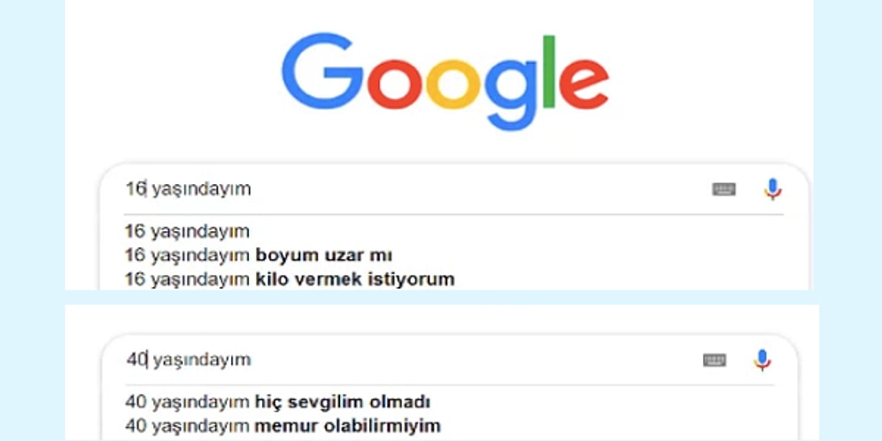 Yıllar Geçtikçe Sorularımızın Nasıl Değiştiğini Gösteren Yaşlara Göre Google Aramaları