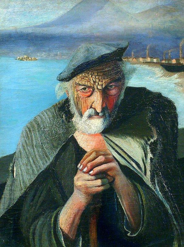 Macar ressam Tivadar Csontváry Kosztka 1902 yılında Yaşlı Balıkçı tablosuna hayat verir.