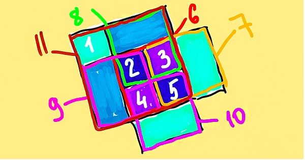 Бинго! На картинке 11 квадратов! Вам можно только аплодировать (причём стоя) 👏👏👏