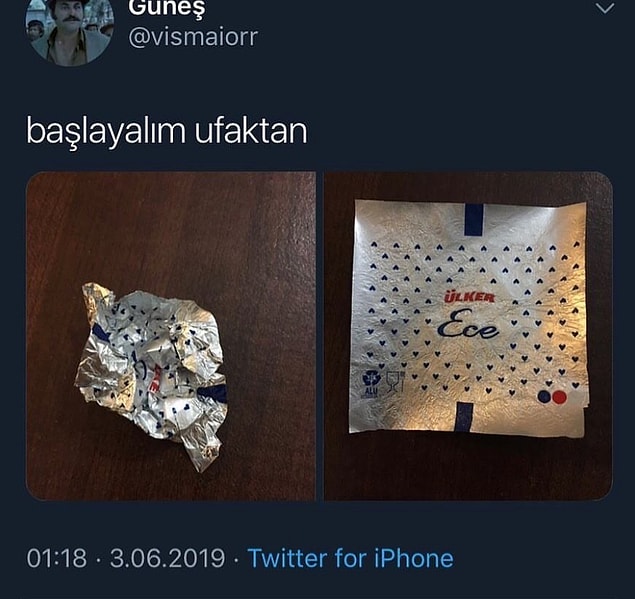1. Yırtılınca üzülüyoruz.