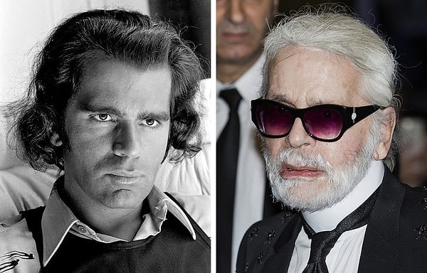 14. Модельер Карл Лагерфельд мог похвастаться пышными локонами.