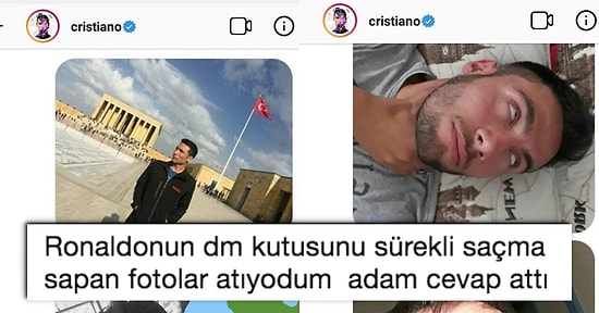Cristiano Ronaldo Instagram'dan Kendisine Sürekli Mesaj Atan Türk Gencine Kayıtsız Kalmadı