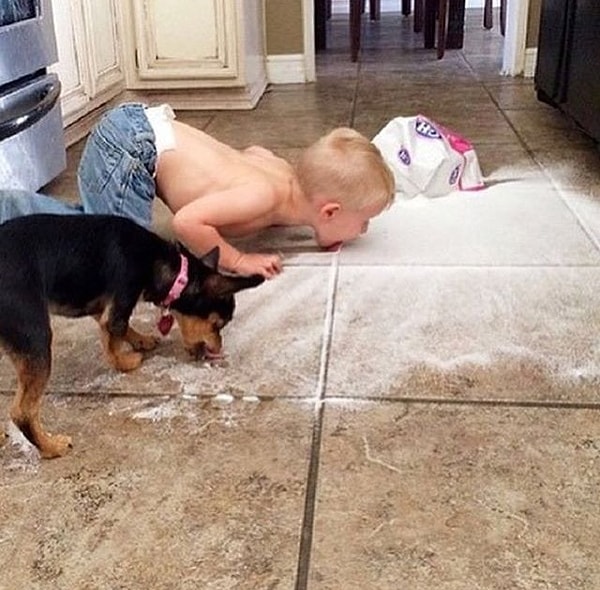 6. Ребенок и мука