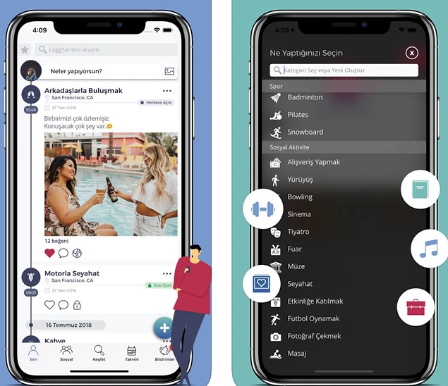 Sadece yapılacak temel planların takibi değil de daha kapsamlı bir 'hayat takibi' istiyorsanız o da burada.