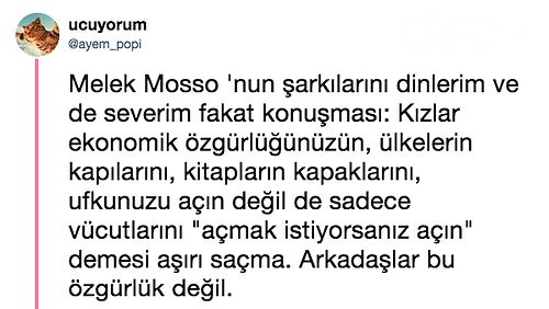 Konserinde "Açmak İstiyorsanız Açın Kızlar" Diyerek Orta Parmağını Gösteren Melek Mosso Gündeme Bomba Üzere Düştü