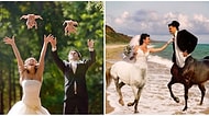 Beterin Beteri Varmış! Rus Çiftlerden Her Biri Biririnden Anlamsız Düğün Fotoğrafları