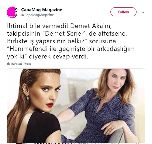 Demet Akalın'dan 'Demet Şener'i Affet' Diyen Takipçisine Yanıt Geldi!