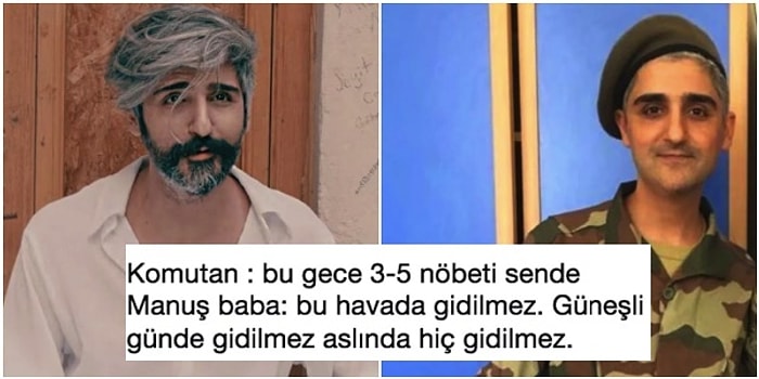 Saç Sakal Gidince Manuş Baba'nın Askerde 5 Yaşındaki Haline Dönmesi Goygoycuların Diline Düştü