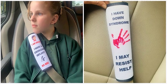 Женщина создает чехлы для ремней безопасности, которые предупреждают работников скорой помощи о проблемах здоровья детей