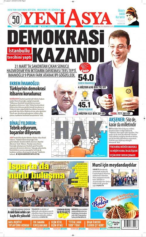 23 Haziran Seçimi Sonrası Hangi Gazete, Nasıl Manşet Attı?