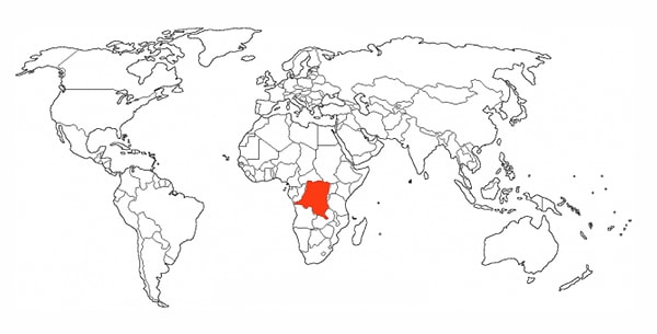 1. Что за страна отмечена на карте красным цветом?
