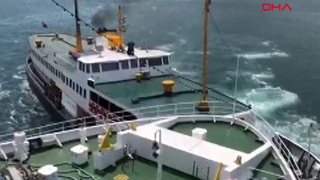 İstanbul Boğazı'nda Faciadan Dönüldü: Bir Gemi ile Vapur Çarpıştı!