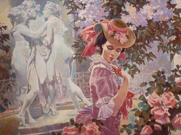 9. Я встретил вас — и все былое В отжившем сердце ожило; Я вспомнил время золотое — И сердцу стало так тепло…