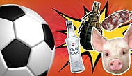 ÇAKMAK DA NE? Futbol Karşılaşmalarında Sahaya Atılan Birbirinden İlginç Cisimler